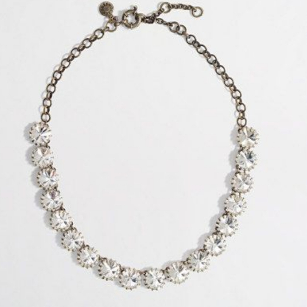 Mythologie Clear Rhinestone Necklace with Gold Adjustable Chain